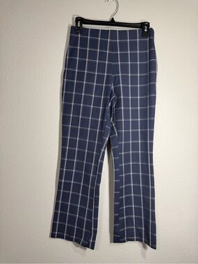 A new day Navy Windowpane Stretch Dress Pants Size 2